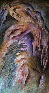 Surrender is a marble relief Vine, whose destiny is the top art galleries in New York City, Hong Kong, London, Paris and Rome.